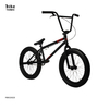 Black Hi-ten Steel Freestyle BMX Bike for Adults Riding