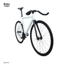 700C Aluminium Track Frame Carbon Fiber Fork Fixie Bike