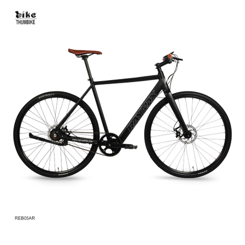 Stylish Black Urban Electric City Bike with Belt Drive 