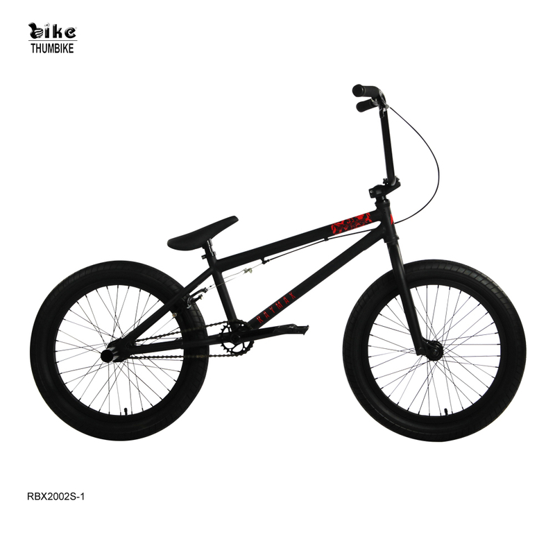 Black Hi-ten Steel Freestyle BMX Bike for Adults Riding