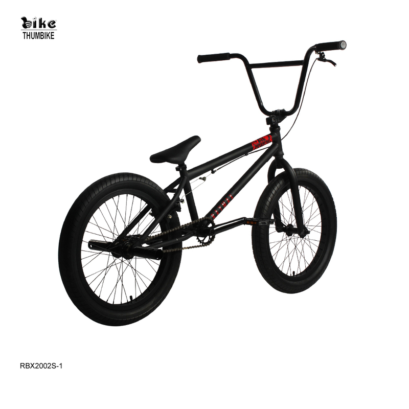 Black Hi-ten Steel Freestyle BMX Bike for Adults Riding